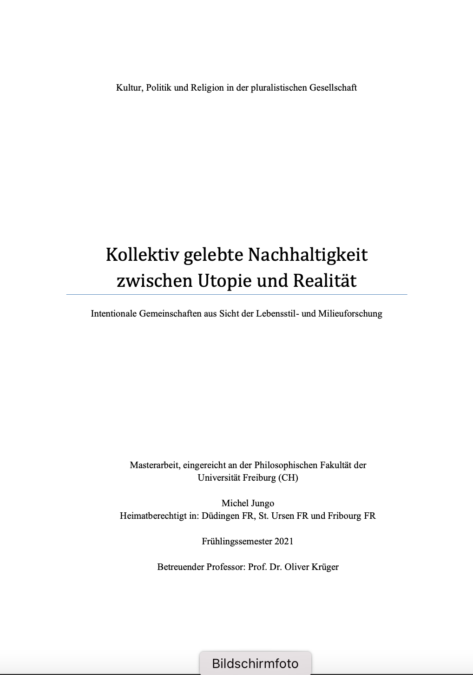 Intentionale Gemeinschaften aus Sicht der Lebensstil- und Milieuforschung